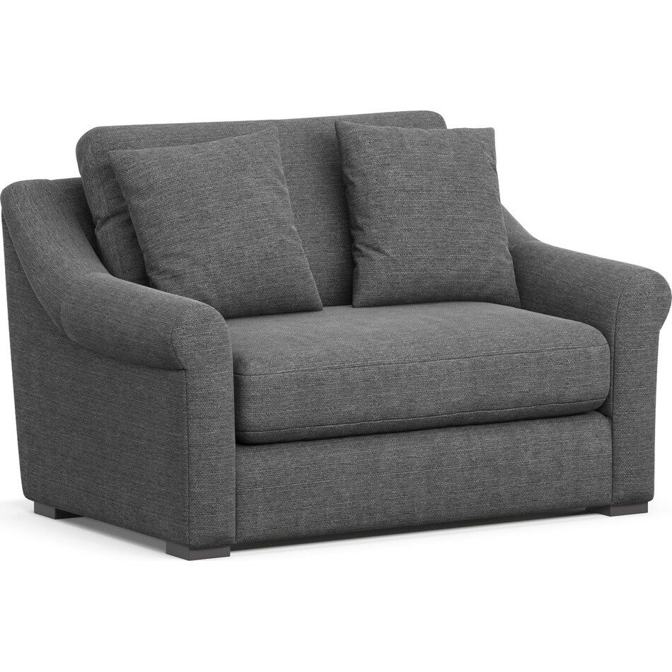 Bowery Chair and a Half Depalma Charcoal American Signature Furniture