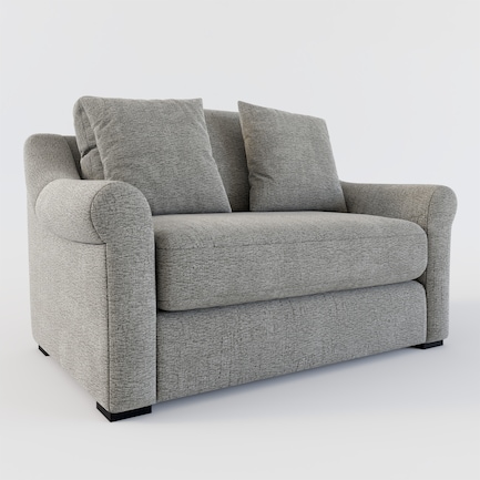 Bowery Foam Comfort Chair and a Half - Living Large Charcoal