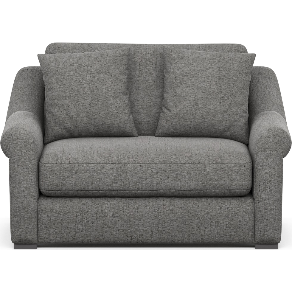 bowery gray chair and a half   