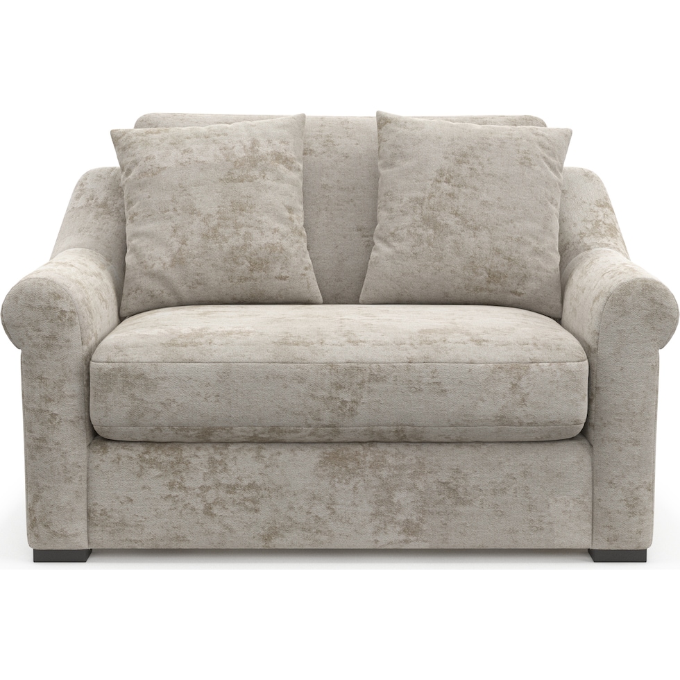 bowery gray chair and a half   