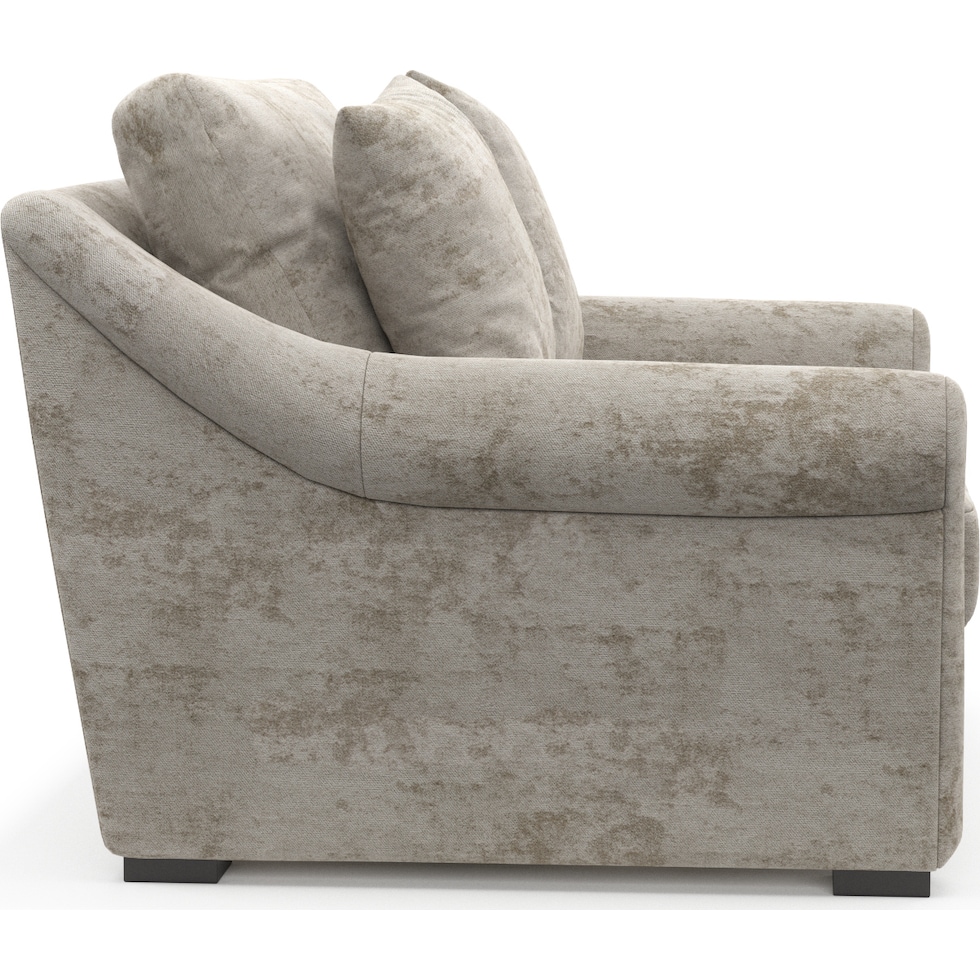 bowery gray chair and a half   