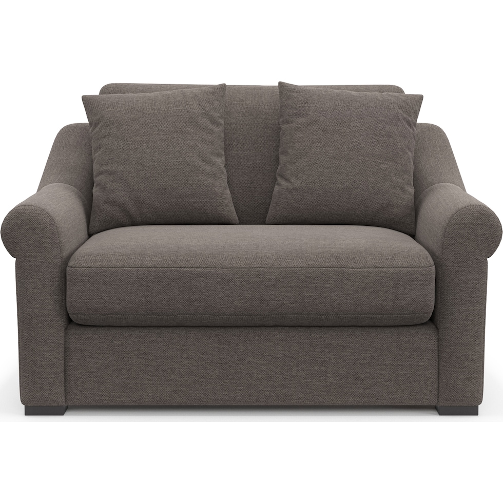 bowery gray chair and a half   