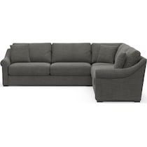 bowery gray sectional   