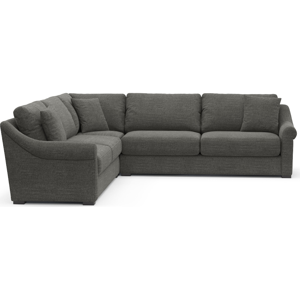 bowery gray sectional   