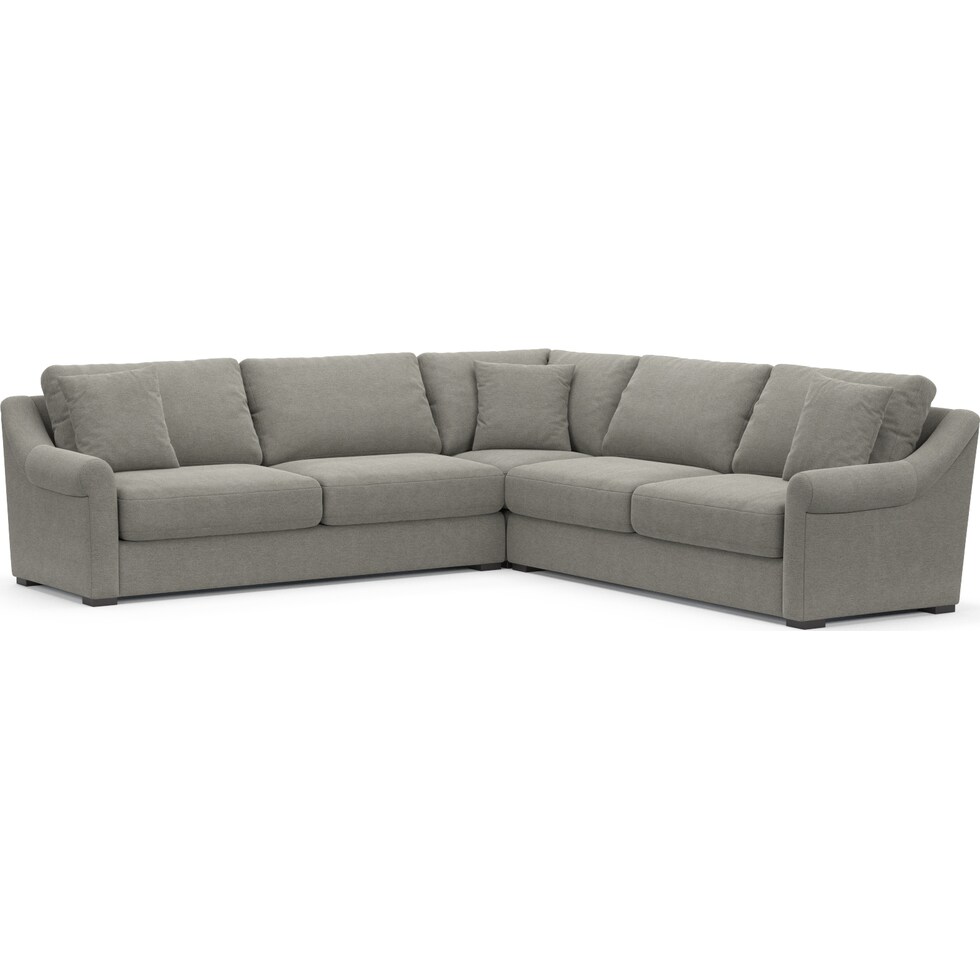 bowery gray sectional   