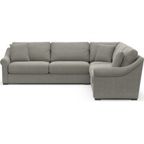 bowery gray sectional   