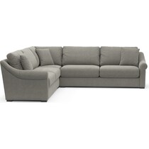 bowery gray sectional   