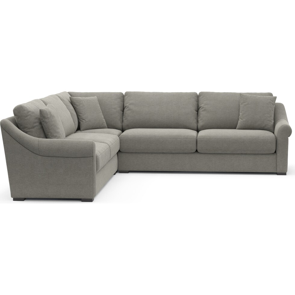 bowery gray sectional   