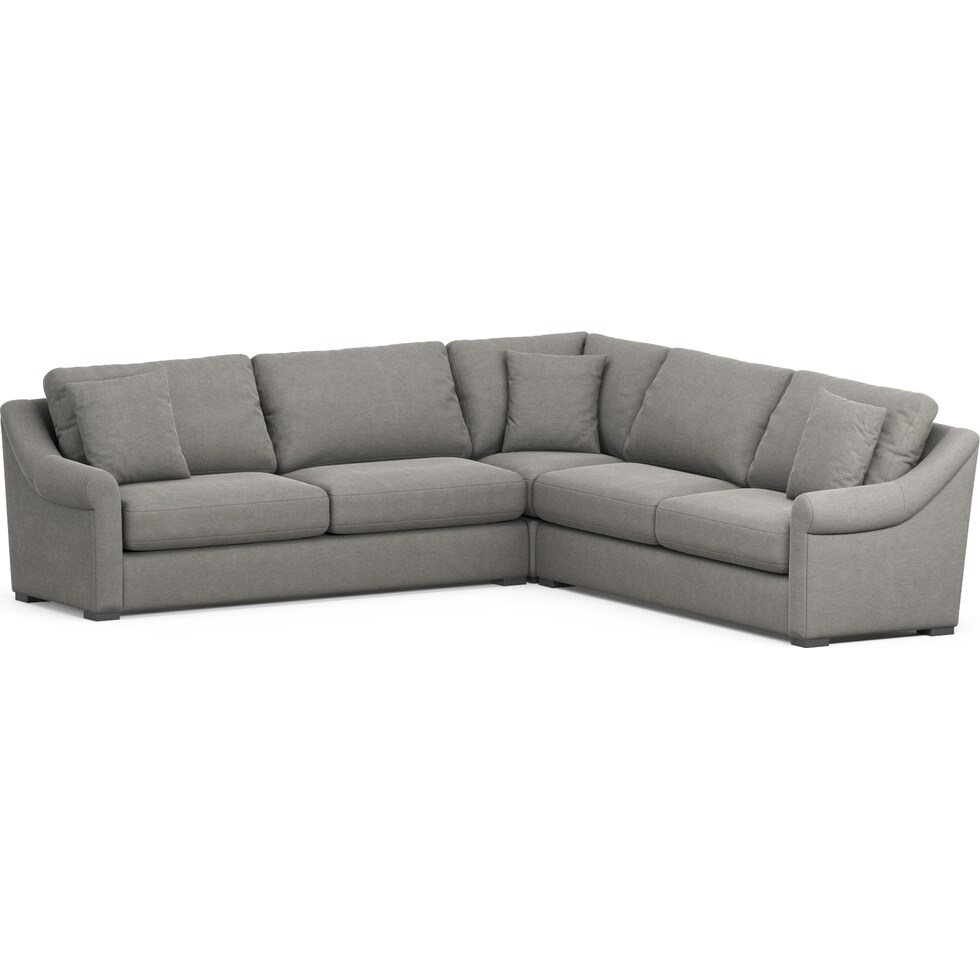 bowery gray sectional   