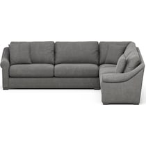 bowery gray sectional   