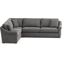 bowery gray sectional   