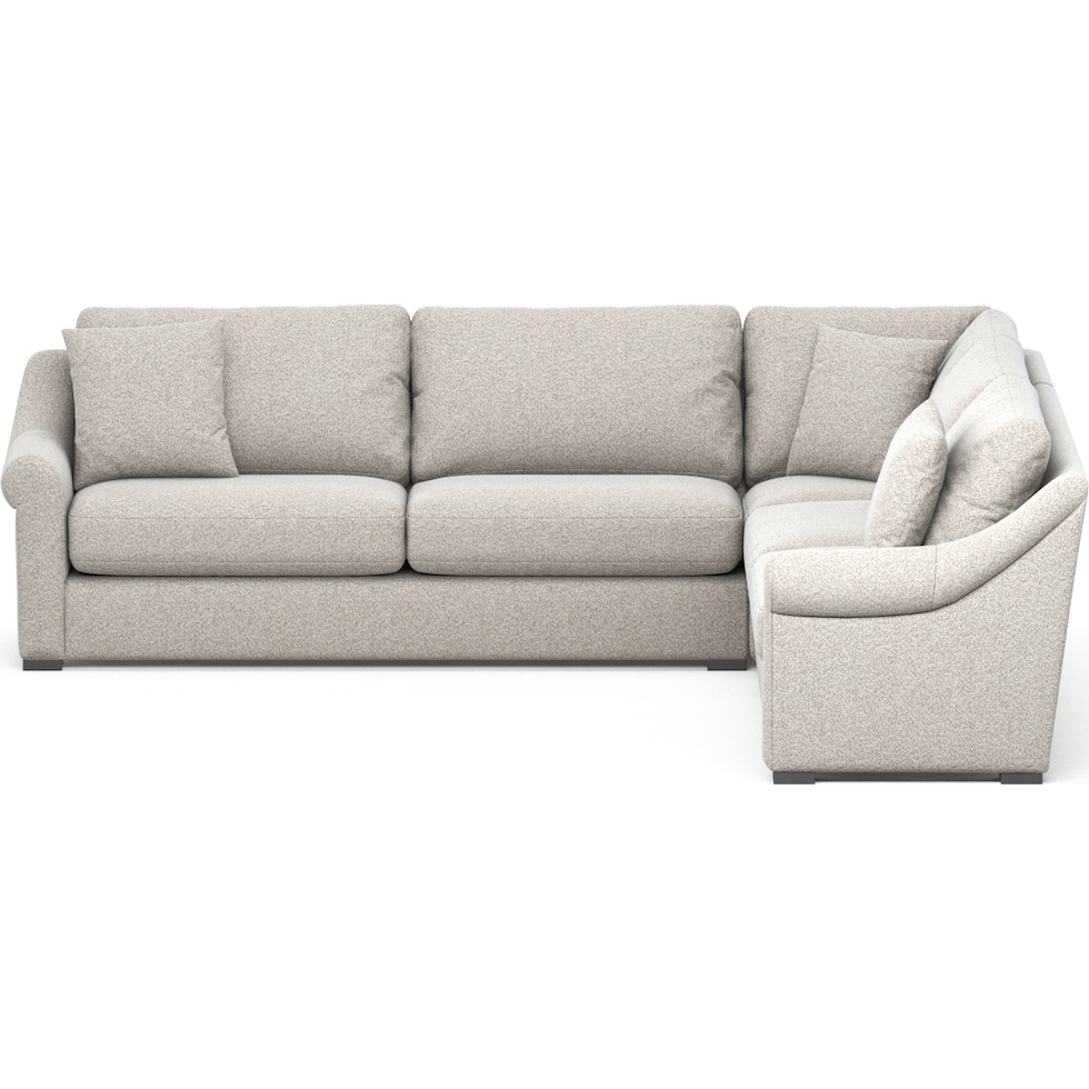 bowery gray sectional   