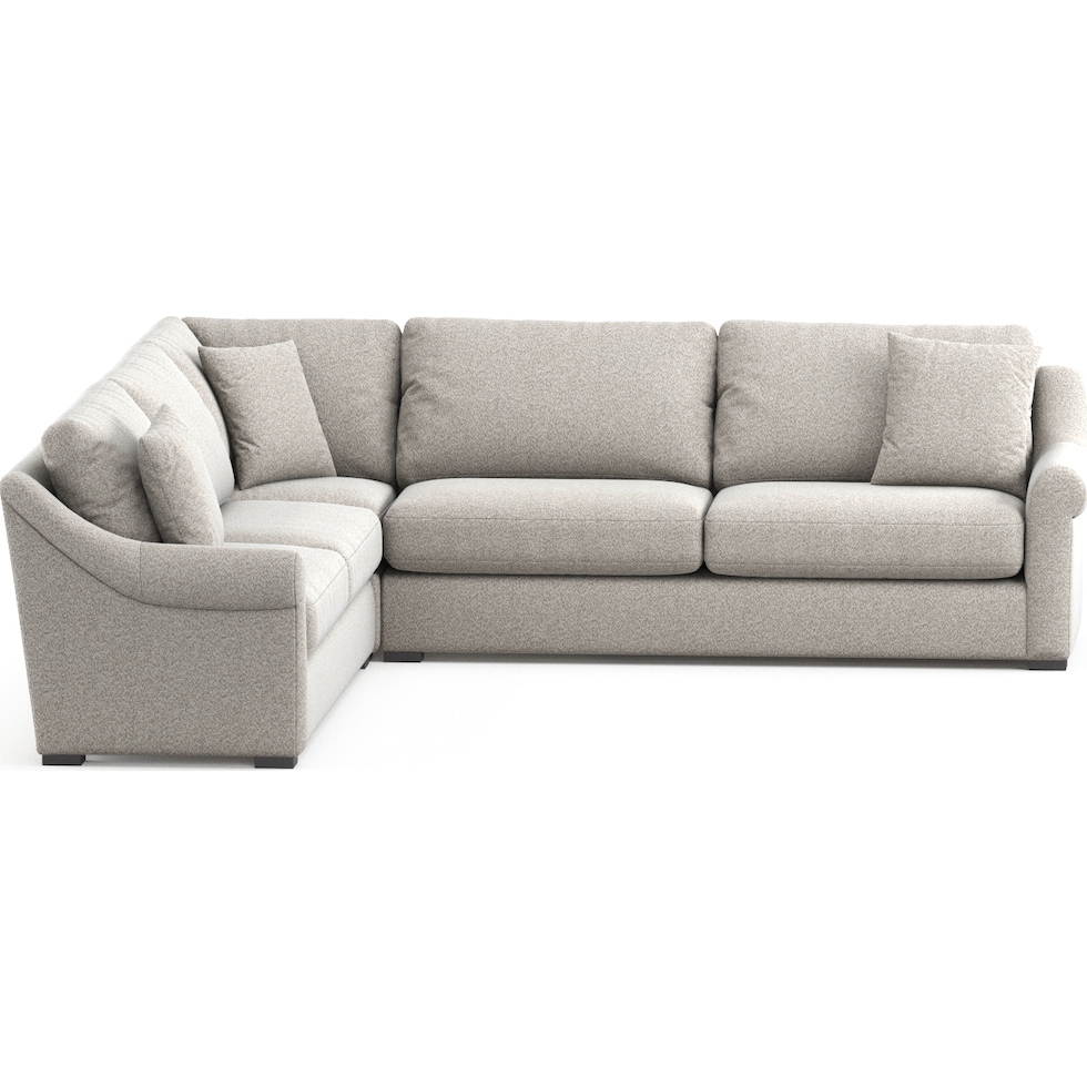 bowery gray sectional   