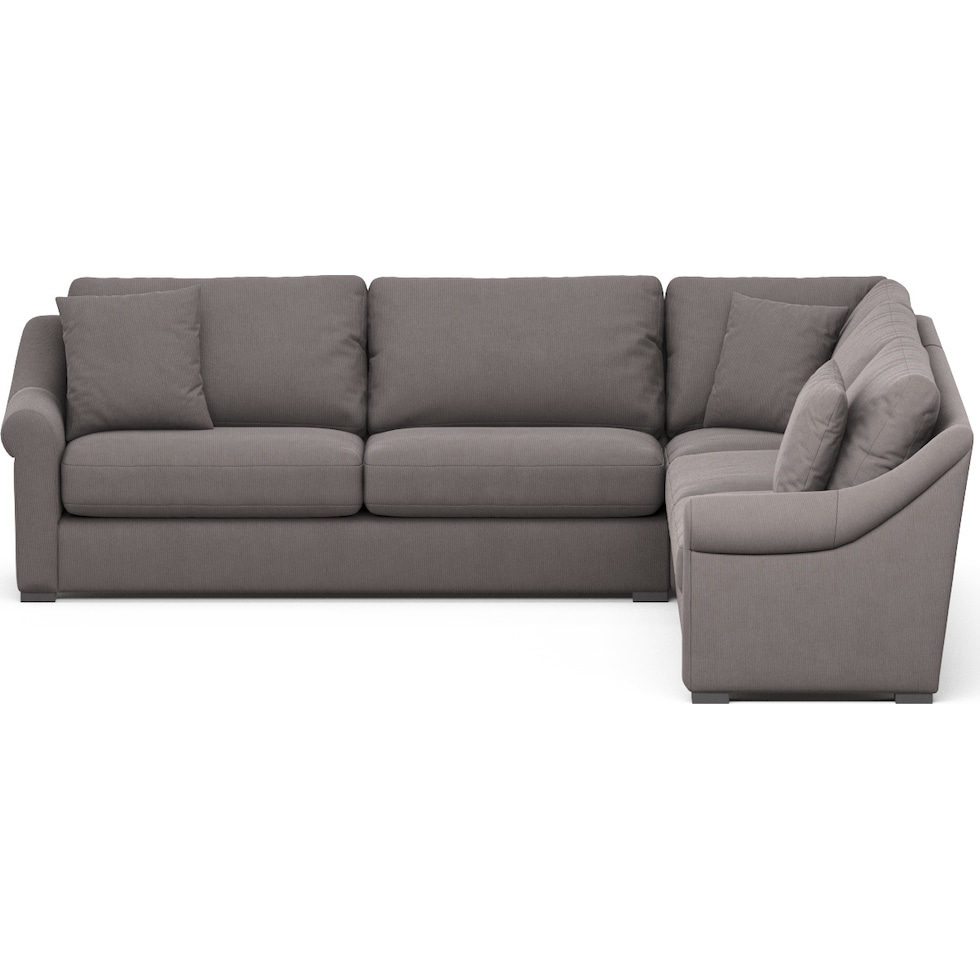bowery gray sectional   