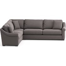 bowery gray sectional   