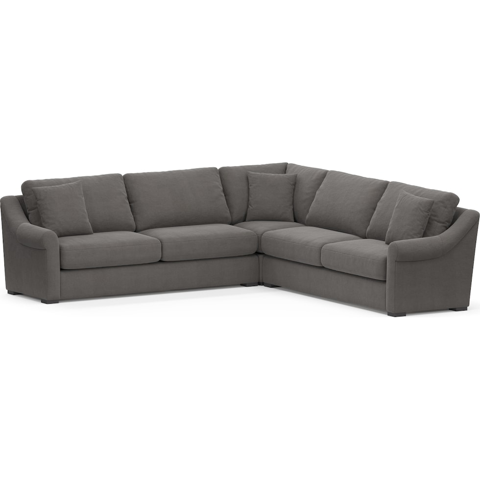 bowery gray sleeper sectional   