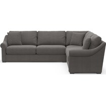 bowery gray sleeper sectional   
