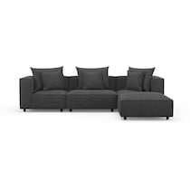 bowery gray sleeper sectional   