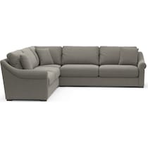 bowery gray sleeper sectional   
