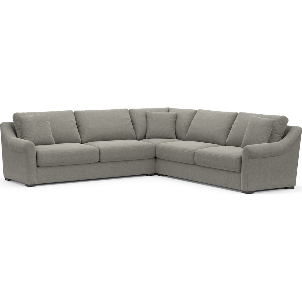 bowery gray sleeper sectional   