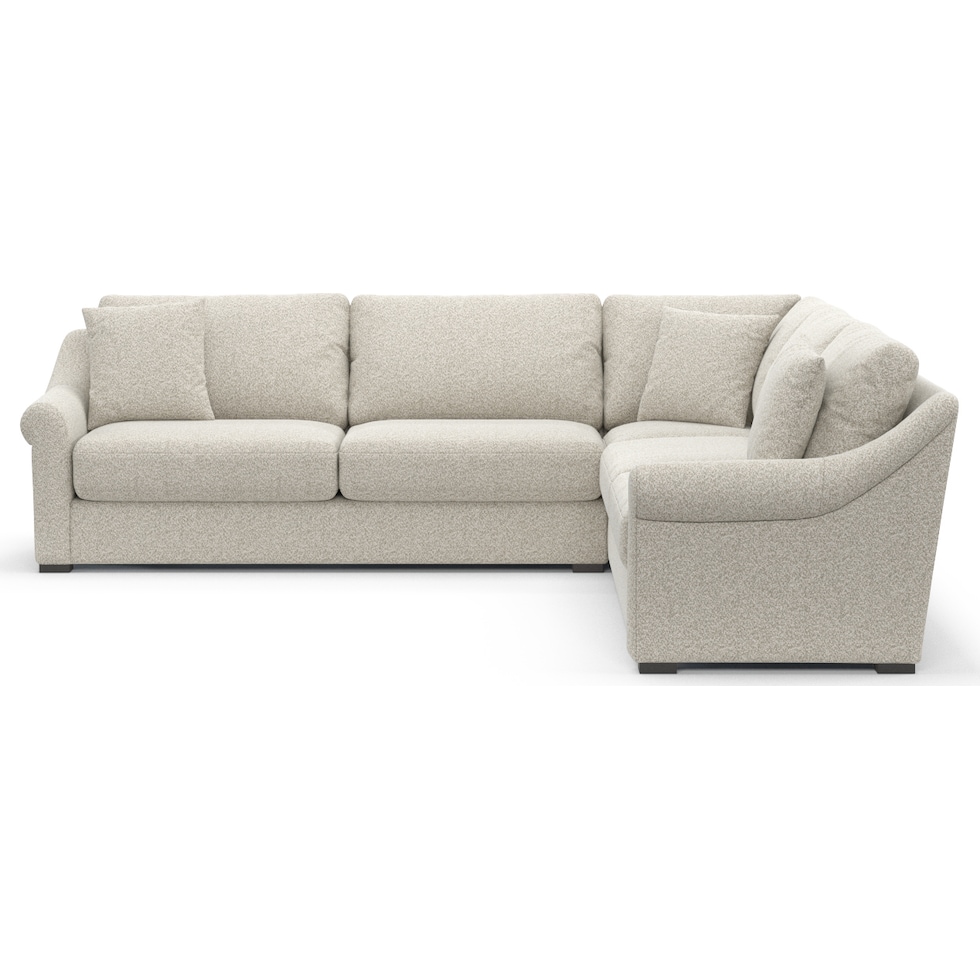 bowery gray sleeper sectional   