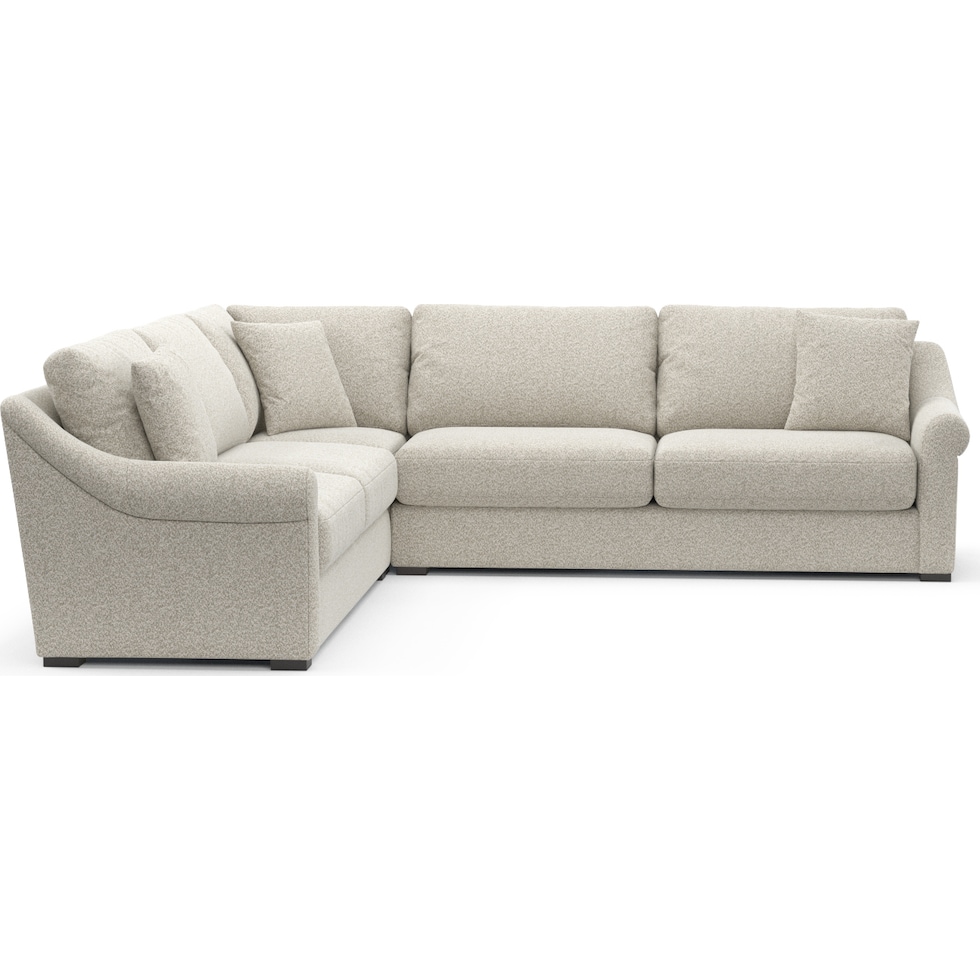 bowery gray sleeper sectional   