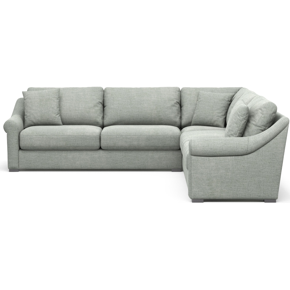 bowery gray sleeper sectional   