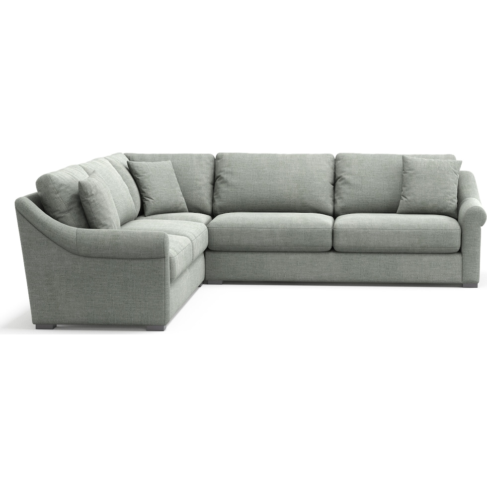 bowery gray sleeper sectional   