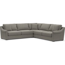 bowery gray sleeper sectional   