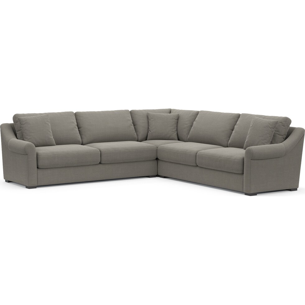 bowery gray sleeper sectional   
