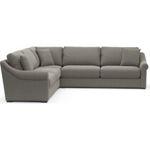 bowery gray sleeper sectional   