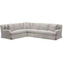 bowery gray sleeper sectional   
