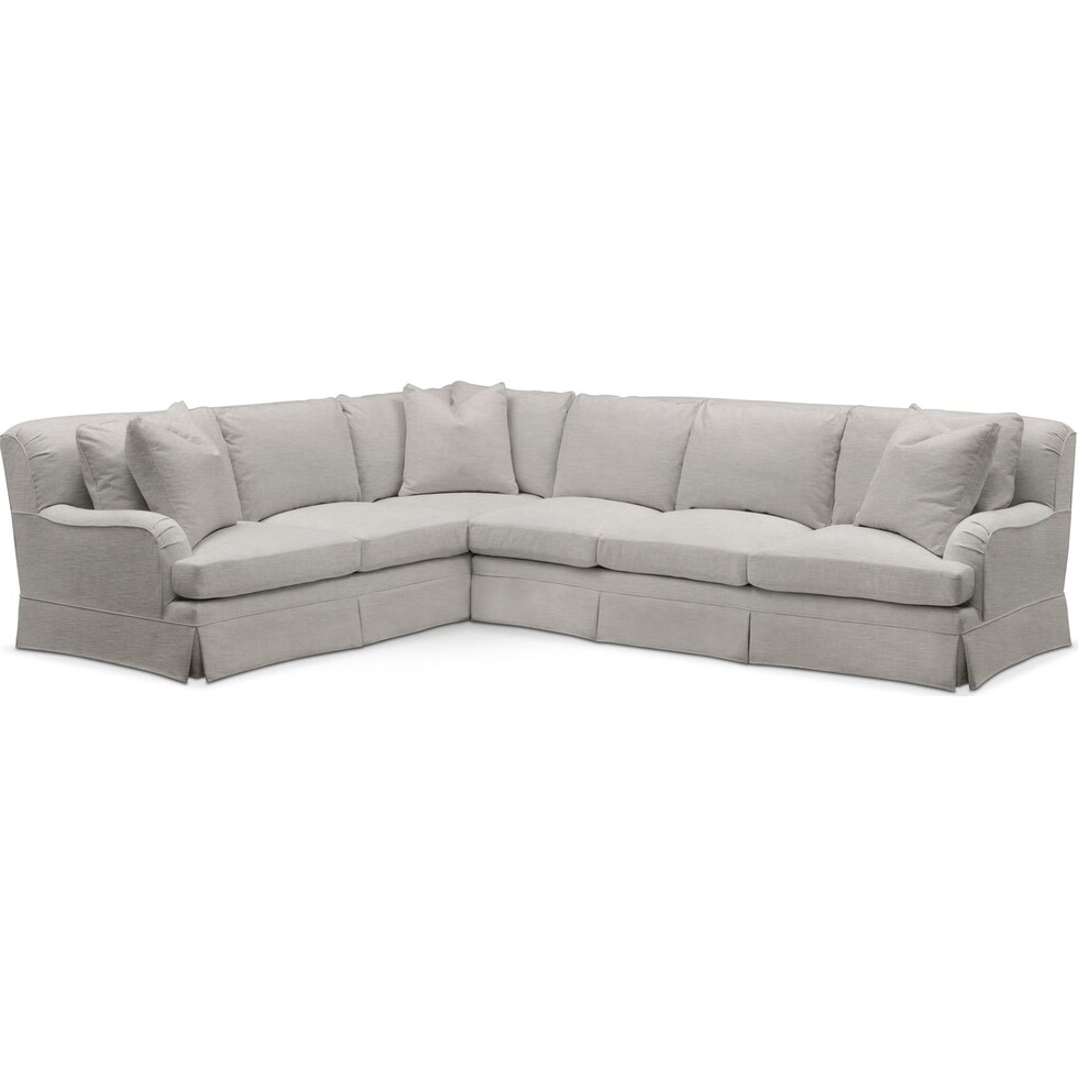 bowery gray sleeper sectional   
