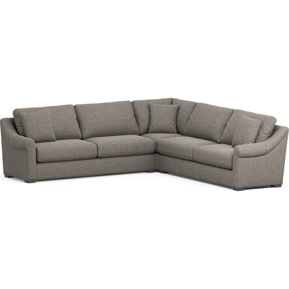 bowery gray sleeper sectional   