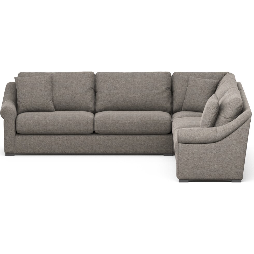 bowery gray sleeper sectional   
