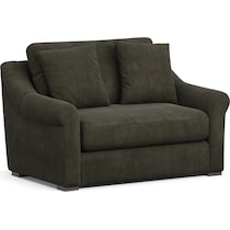 bowery green chair and a half   