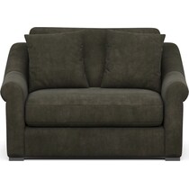bowery green chair and a half   