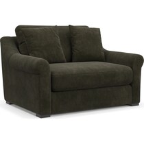 bowery green chair and a half   