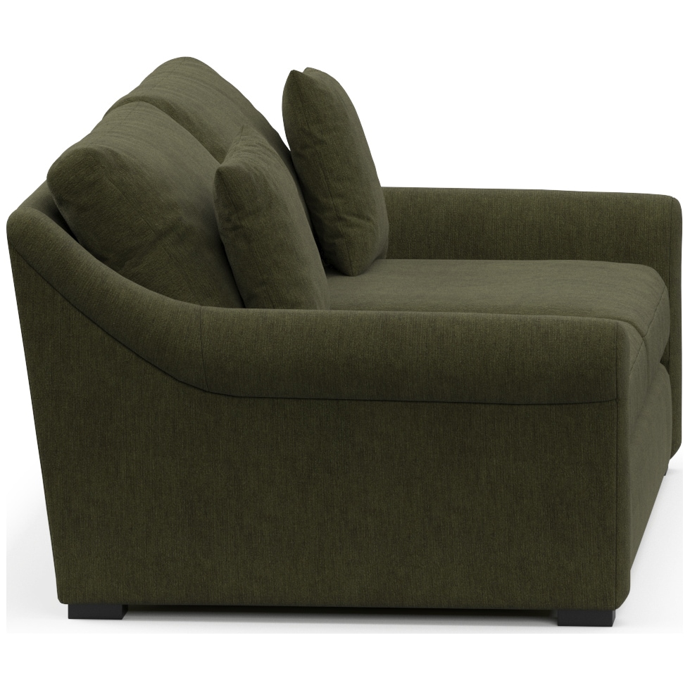 bowery green sofa   
