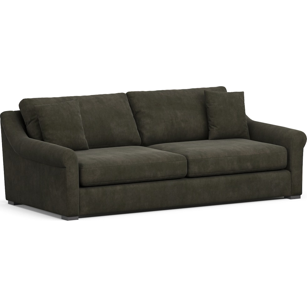 bowery green sofa   