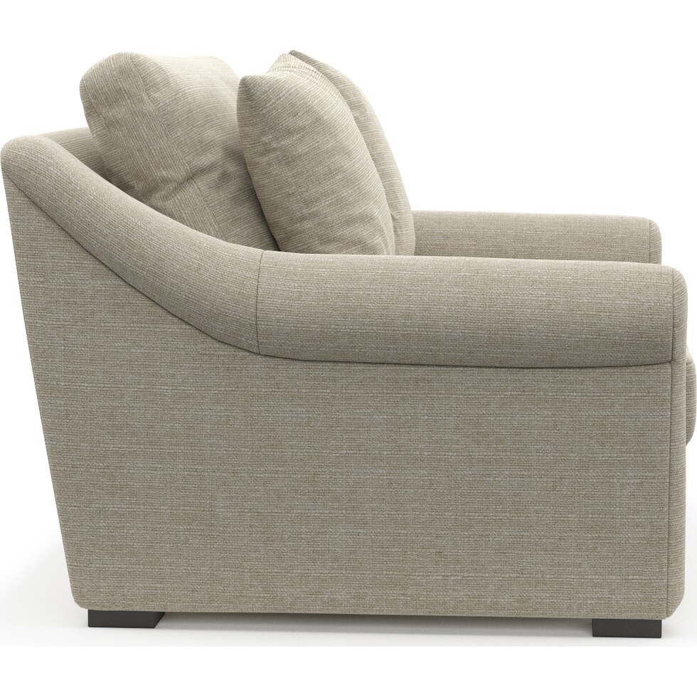 bowery light brown chair and a half   