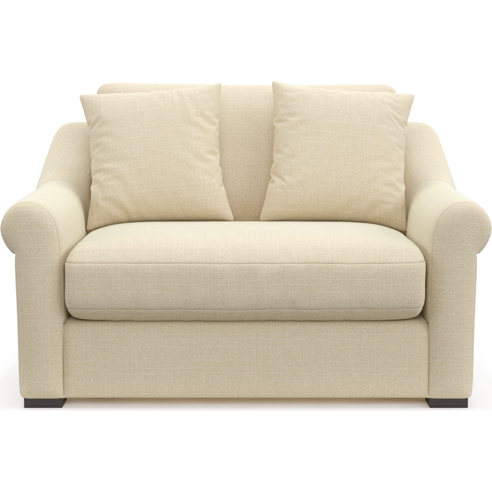 bowery light brown chair and a half   