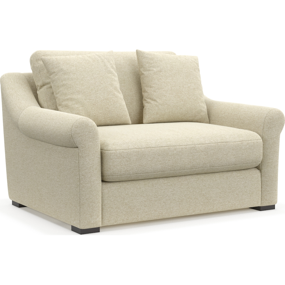 bowery light brown chair and a half   