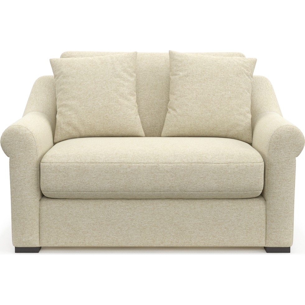 bowery light brown chair and a half   