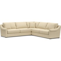 bowery light brown sectional   