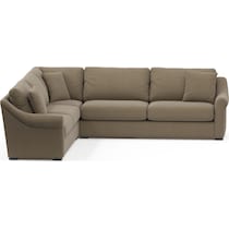 bowery light brown sleeper sectional   