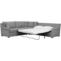 bowery light brown sleeper sectional   