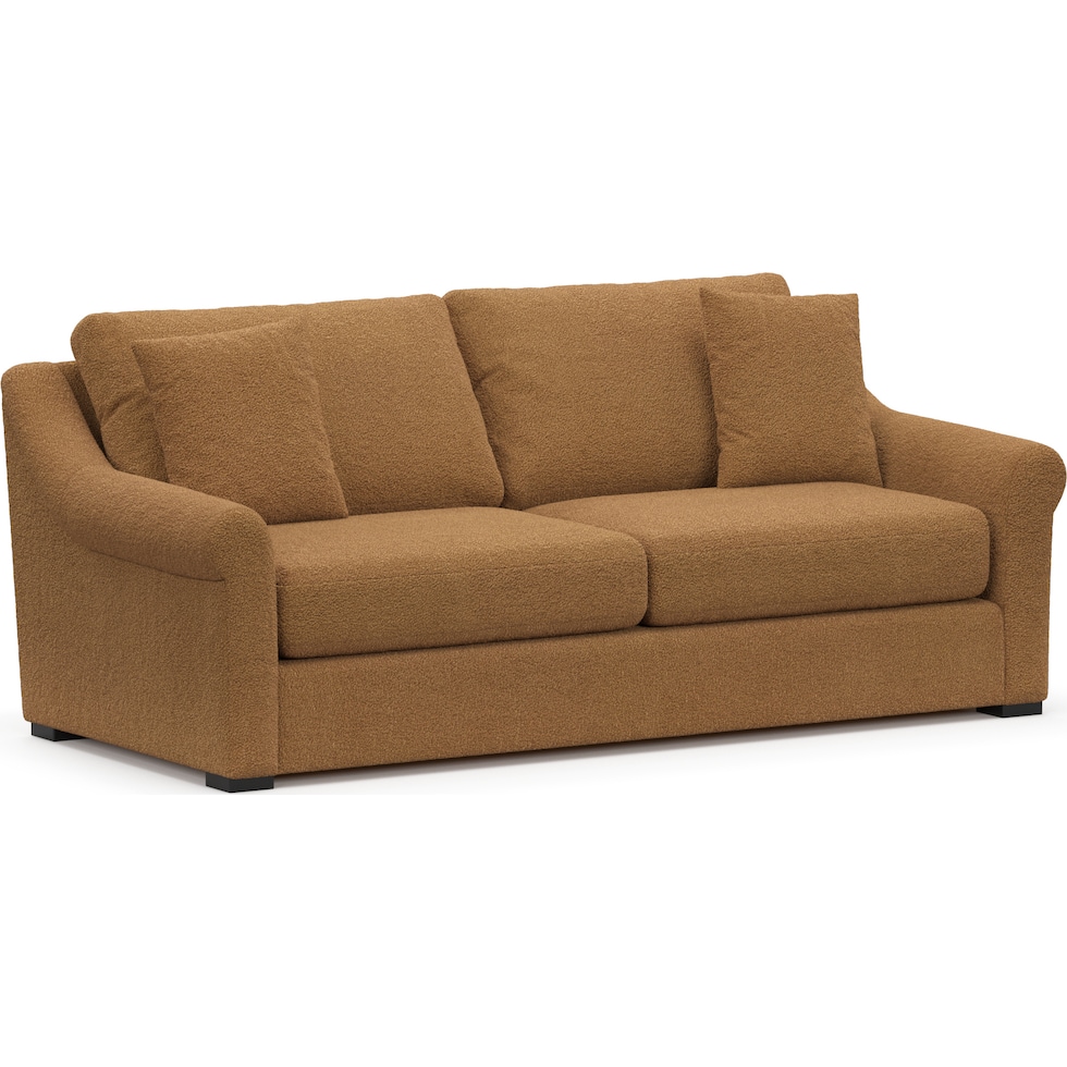 bowery light brown sofa   