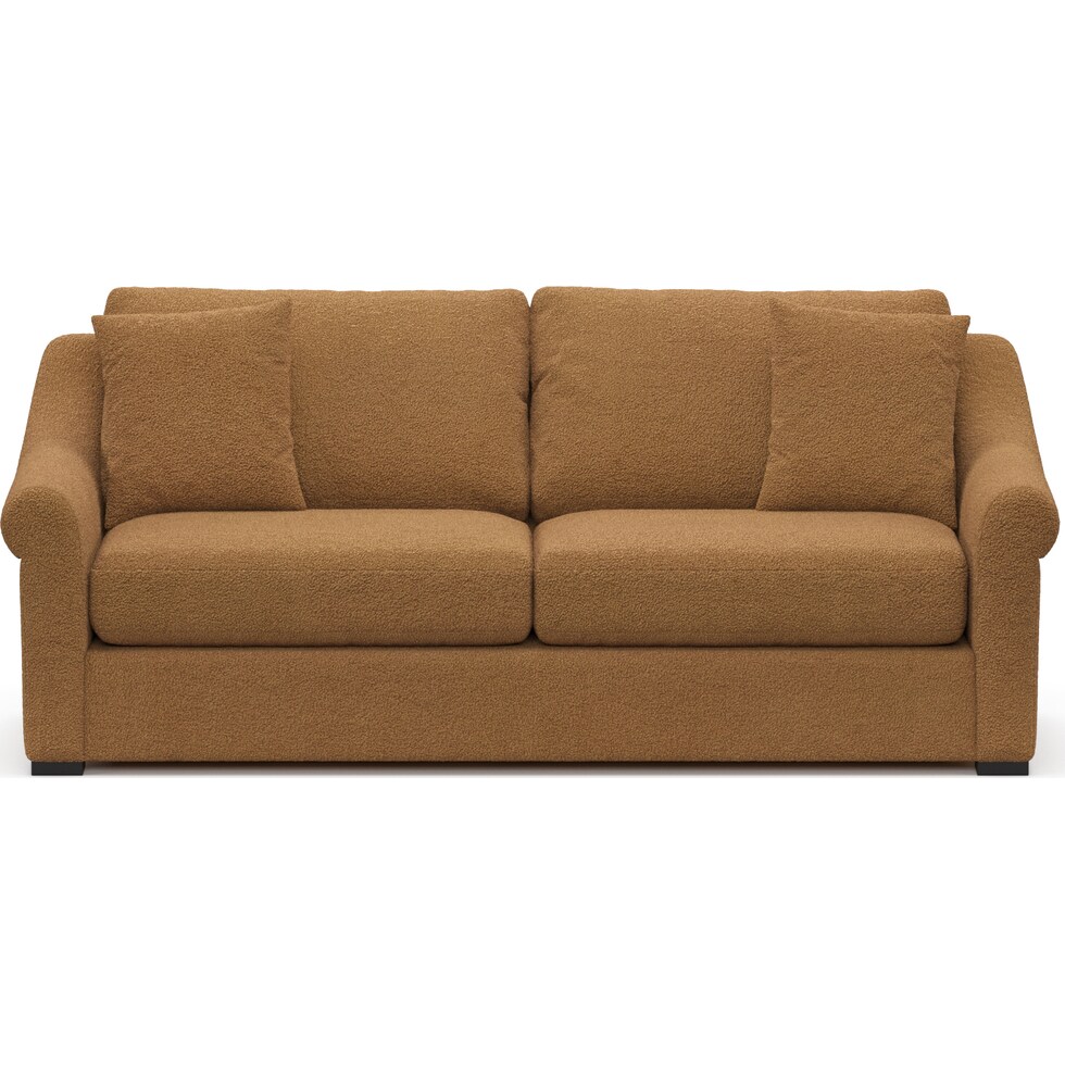 bowery light brown sofa   