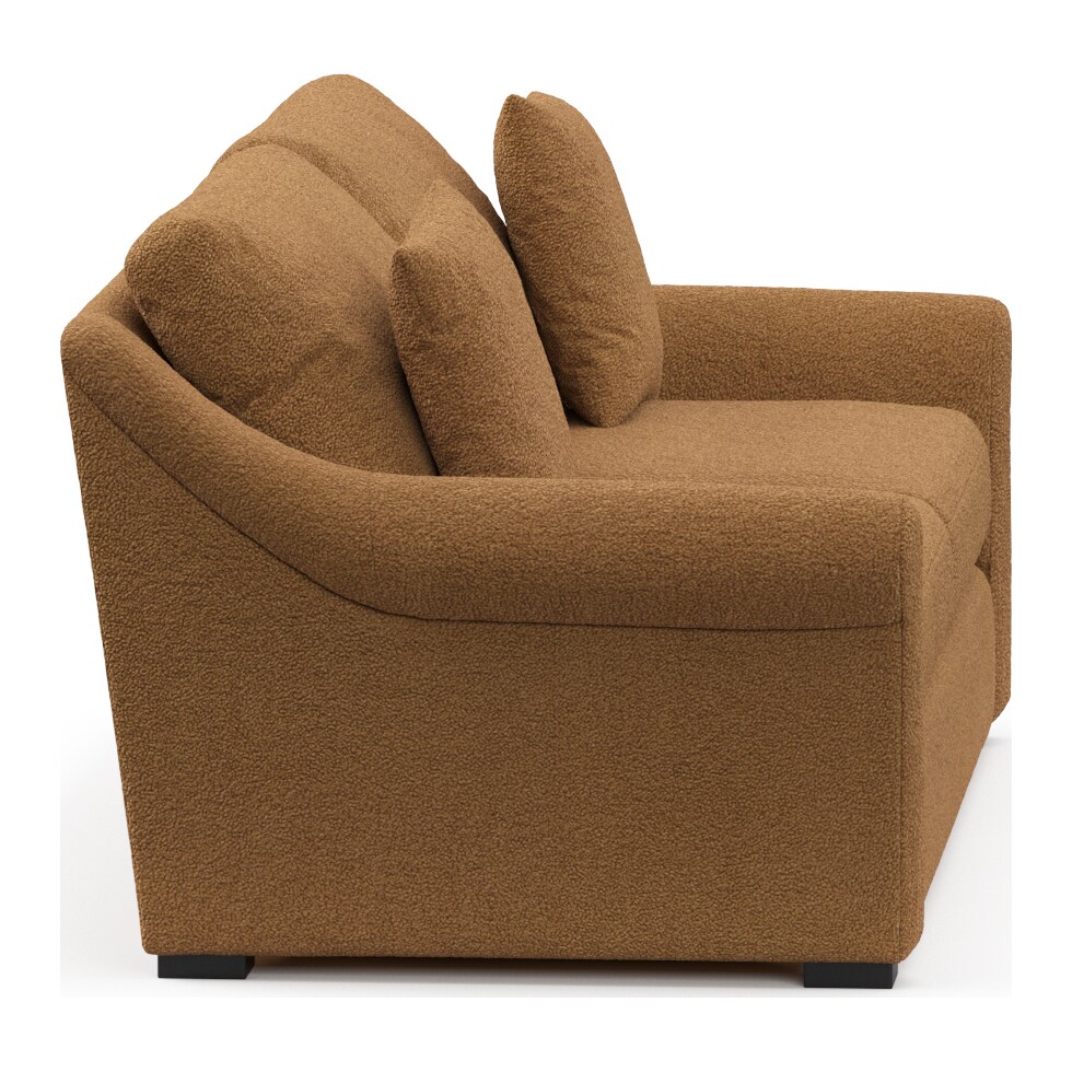 bowery light brown sofa   